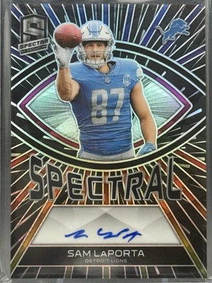 2023 Panini Spectra - Spectral Autographs Sam LaPorta #SA-SLA Prizm /75 SP RC - Image 1 of 2