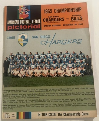 1965 AFL Championship SAN DIEGO CHARGERS Buffalo Bills JACK KEMP John HADL Lowe - Image 1 of 4