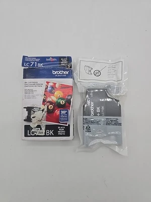 New Genuine Brother LC71 Black Ink Cartridge Box MFC-J430W MFC-J435W - Image 1 of 2