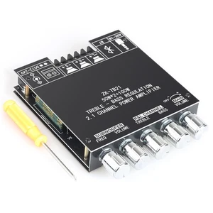 Placa Amplificador Bluetooth ZK-TB21 2.1 Canales, 50W+50W+100W Clase Salida Potencia... - Imagen 1 de 5