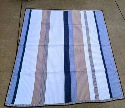 vintage quilt patchwork 82x85 rustic primitive - Image 1 of 4