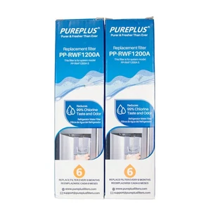 PurePlus Replacement Refrigerator Water Filters (Model PP-RWF1200A) 2-Pack NIB - Picture 1 of 4
