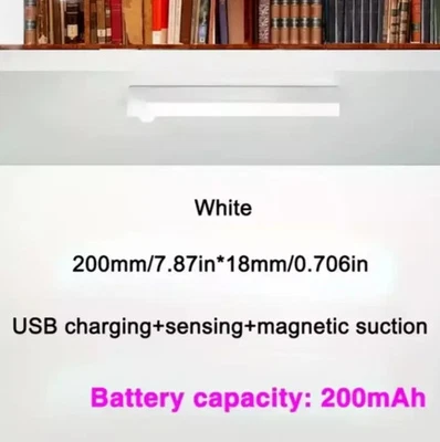 Luce LED Wireless con Sensore di Movimento Ricaricabile per Armadio e Corridoio - Immagine 1 di 4
