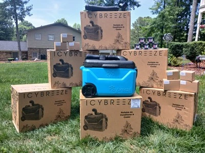 ICY BREEZE IcyBreeze w/BLUETOOTH SPEAKER!Portable Cooler & Air Conditioner PLATNIUM PRO