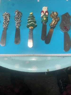 老式古董圣诞奶酪和黄油摊铺机波士顿仓库-全部六个 — 第 1/4 张图片