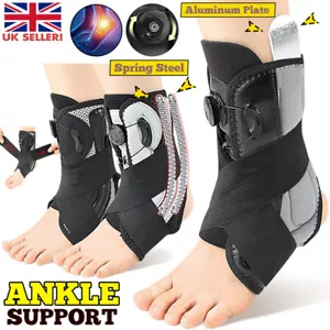 Men Women Stabilising Ankle Brace Support Boa Closure Sprain Arthritis Boned Pad - Picture 1 of 32