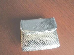 Whiting and Davis Silver tone Wallet with coin purse new Vintage - Picture 1 of 5