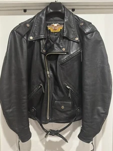 Vintage Harley Davidson Leder Made USA Motorrad Biker Jacke Herren XLarge - Bild 1 von 14
