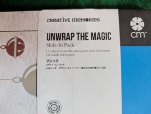 Creative Memories Slide- in pack " Unwrap the Magic" NIP retired - Picture 1 of 3