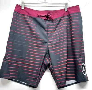 Adidas Melbour Tech CL Costume da Bagno Uomo 30" Nero/Rosso Boardshort (B2) - Foto 1 di 6