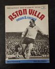 Aston Villa vs Brighton Matchday Programme Record Sept 11 1971 English Football