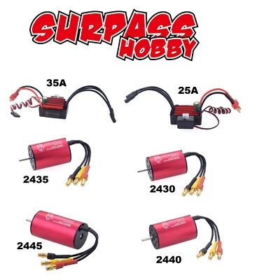 Surpass Hobby Combo brushless motor 2430/35/40/45 + Esc 25/35A for 1/16- 1/18 RC - Immagine 1 di 4