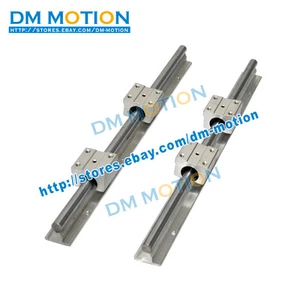 2 SBR12 L200mm rails shaft support + 4 SBR12UU Blocks linear bearing slide unit - Picture 1 of 3