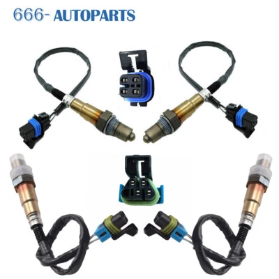 Sensor de oxígeno O2 ascendente + descendente 4 piezas para Chevrolet Camaro 2010-2011 manual de 3,6 L Foto 1 de 4