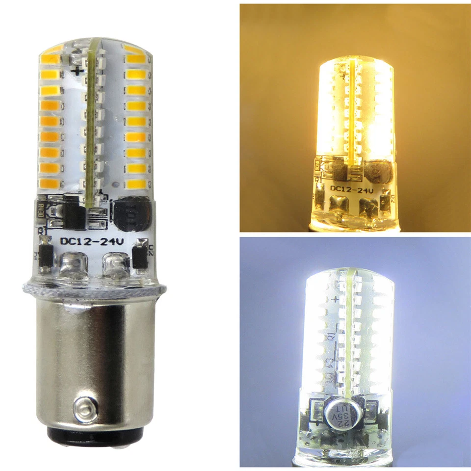 10pcs BA15D 1142 72 3014 LED Car Bulb Marine RV Boat Light 12-24V White/Warm - Image 1 of 4