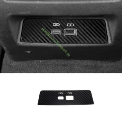 For Nissan Altima 2019-2024 Carbon Fiber Steel Rear USB Socket Switch Cover - Изображение 1 из 4