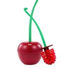 Stylish and Practical Cherry Shape Toilet Brush Set with Soft Bristles