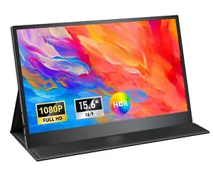 15,6-Zoll Portable Monitor 1920 x 1080 FHD mit USB-C & HDMI Eye Care IPS-Display - Bild 1 von 7