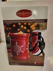 Candle Wax Warmer - Wax Melts With Light - Red - Snowflake 