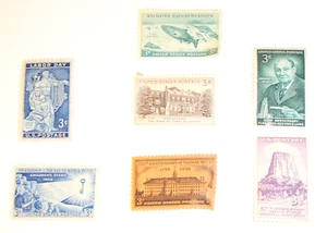 Stamps 8 Count Unused Includes 50th Anniversary Devils Tower Nat'l Monument VTG - Picture 1 of 12