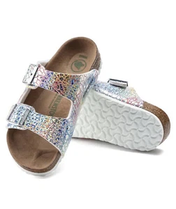 Birkenstock Arizona Sandals sliver bling blinGirls' Preschool choose ps size NWB