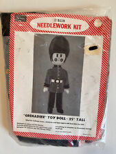 Vintage Sears Needlework Kit GRENADIER Solider Doll 25" Tall #5119