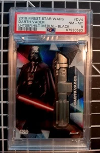 STAR WARS 2018 FINEST BLACK LHTSABR HILT MEDLN LM-DV4 DARTH VADER 08/10 PSA 8 - Picture 1 of 1