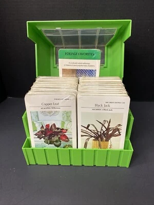 Juego de tarjetas The Greenhouse Plant 1978 vintage jardinero interior índice estuche referencia Foto 1 de 4