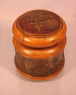 Rare alte Tabakdose handgeschnitzt um 1900 Tabacco Jar