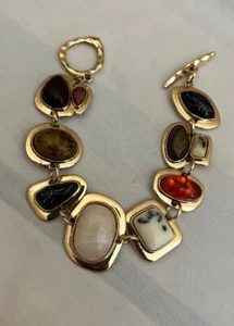 Gold Armband Grob Statement Damen Braun Schwarz Kühn Groß - Bild 1 von 3