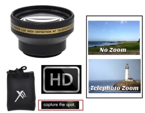 2,2 x teleobiettivo Hi Def per Sony HDR-CX360V HDR-XR155e HDR-CX155e - Foto 1 di 3