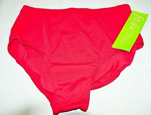 Traje de baño inferior de bikini Fit 4 U para mujer cintura alta rosa fucsia talla grande nuevo con etiquetas - Imagen 1 de 5