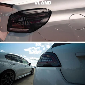 A Pair For Subaru WRX & WRX STI 2015-2021 LED Tail Lights Sequential Clear Lens - Bild 1 von 18