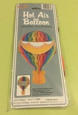 Accesorio de fiesta globo aerostático de tejido 1 cuenta 1/paquete Beistle 55533 13,5 pulgadas Foto 1 de 4