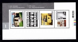 CANADA #2627 MNH 150 YEARS OF PHOTOGRAPHY SOUVENIR SHEET OF 4 - Bild 1 von 1