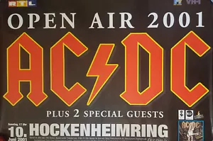 AC/DC Open Air 2001 A0 119cm Hockenheim Rare Tour Konzert Plakat Concert Poster - Bild 1 von 1