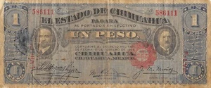 Messico 1 Peso 10.2.1914 Serie A Banconota Circolata N #20 - Foto 1 di 3