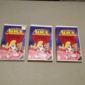 (3) Alice In Wonderland VHS Disney Black Diamond Classic #036 (1) Factory SEALED - Picture 1 of 4