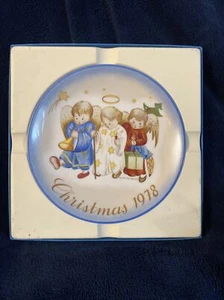 Schmid Christmas 1978 Heavenly Trio By Sister Berta Hummel Plate - Picture 1 of 5