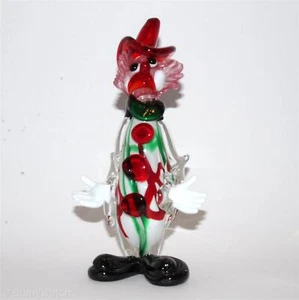 RARO EXCELENTE De Colección MURANO 🇮🇹 Payaso Vaquero Veneciano Italiano ArT GLaSs Italia Años 50 - Imagen 1 de 24