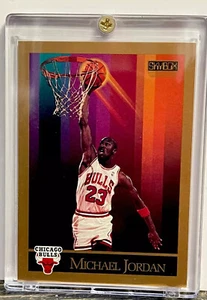 Michael Jordan Card  90’s SKYBOX First Gold ICONIC AUTHENTIC - BULLS JERSEY #23 - Picture 1 of 11