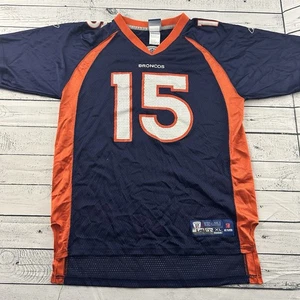 Reebok On Field Denver Broncos Brandon Marshall #15 Jersey Youth XL 18-20 Blue - Picture 1 of 7