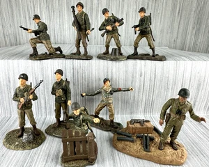 The Ultimate Soldier US Infantry WWII 2" Figures 1:32 Scale 9 in Lot - Picture 1 of 13