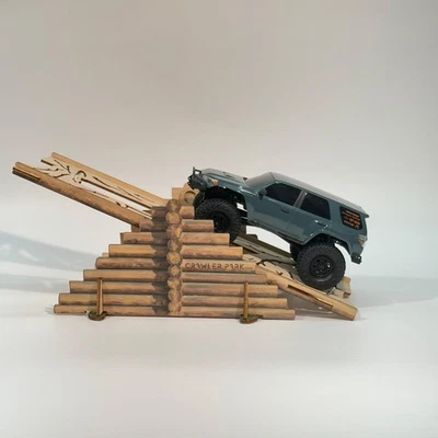 Axial RC 1/24 4Runner Grey 4x4 RTR  with Crawler Park TWD240001 Seesaw Obstacle - Image 1 of 4