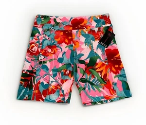 NEW No Boundaries Tropical Floral Bike Shorts Jr. Women's / Girls' Size M (7-9) - Picture 1 of 9