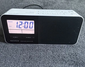 Vintage Sony Dream Machine Dual Alarm Clock Radio FM/AM ICF-C705 Tested Works - Picture 1 of 4