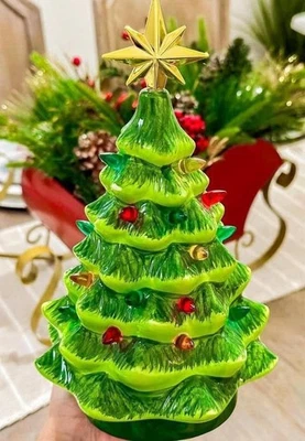 Scentsy Merry Little Christmas Tree Wax Warmer Ceramic Holiday Festive Decor - Image 1 of 2