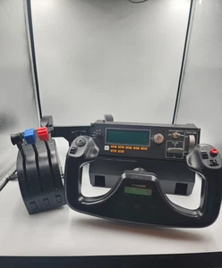 Saitek Flight Yoke, Throttle Quadrant And Flight Multi Panel Free Shippin - Picture 1 of 9