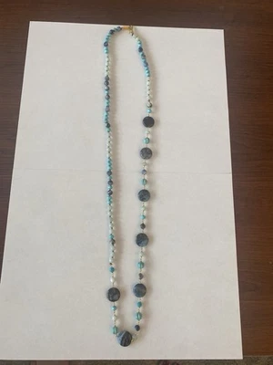 Chan Luu Turquoise And Blue Beaded Long Necklace  - Image 1 of 3