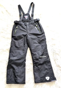 Killtec Level 3 Snow Pants Bibs Children’s Size 10 Black Tech Line Ski Snowboard - Picture 1 of 12